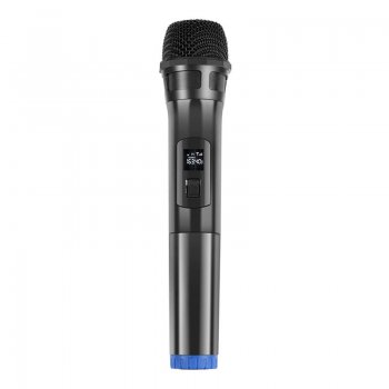 Bezvadu dinamiskais mikrofons UHF PULUZ PU628B 3.5mm (melns) | Wireless dynamic microphone (black)