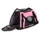 Travel pet carrier bag for cats and dogs, pink