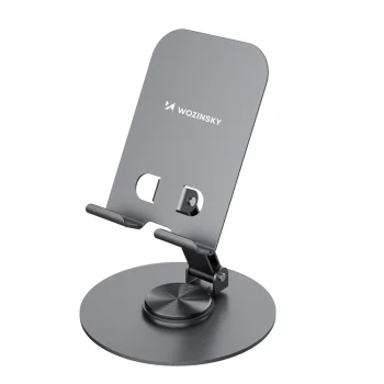 Wozinsky WPT-K95 Swivel Desk Stand for Phone and Tablet, Gray