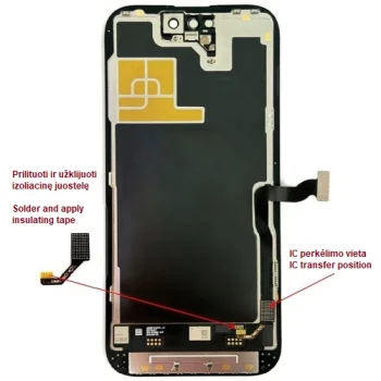 Дисплей для iPhone 14 Pro, LTPO Soft OLED, 120 Гц, 6.12"