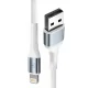 Кабель 3mk Hyper Cable N-SERIES USB-A / Lightning 2м 12W, белый