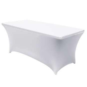 GreenBlue GB371 elastīgs banketu galda pārvalks, 180x75x74cm, Balts