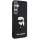 Karl Lagerfeld Samsung Galaxy S24 Case 3D Rubber Ikonik NFT, Black