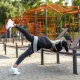 4Fizjo Flex Band auduma pretestības gumija 10-15 kg, zila