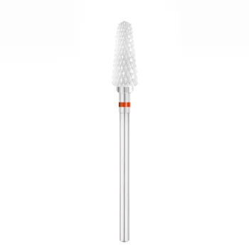 Exo Pro keramiskais manikīra frēzes uzgalis, noapaļots konuss, zils, Ø 5.5 mm