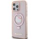 Apple iPhone 15 Pro Max 6.7\'\' Hello Kitty Ring Stand Glitter Electrop Logo MagSafe Cover Case, Pink