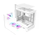 Datora korpuss Darkflash DB330M Mini Tower, 3 ARGB ventilatori, balts