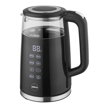 Glass Electric Kettle C530 with Temperature Control, 1.7L 2200W, Black
