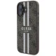 Guess 4G Printed Stripes MagSafe vāciņš Apple iPhone 16 - Brūns