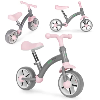 Детский беговел Ecotoys LC-V1252-GREY-P с колесами EVA, серый