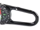 Metal Tourist Compass with Carabiner