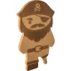 Ototo Pirate Board virtuves dēlītis un nazis