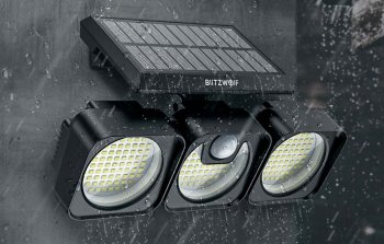 Blitzwolf BW-OLT7 Dārza Nakts Lampa ar Saules Bateriju un Sensoru | Outdoor Garden Solar Street LED Lamp with Motion Sensor
