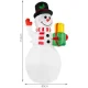 Piepūšamais sniegavīrs Ruhhy 22625 ar LED projektoru, 155 cm