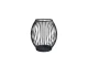 Decorative Metal Candle Holder, 15x15.5 cm, Black