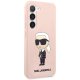 Karl Lagerfeld Samsung Galaxy S23+ Case Silicone Ikonik, Pink