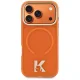 Karl Lagerfeld IML K Head Logo чехол с MagSafe для iPhone 17 Pro Max - оранжевый