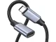 USB-C удлинитель 2 м в оплетке – быстрая зарядка и передача данных
