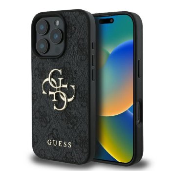 Guess 4G Big Logo korpuss iPhone 16 Pro Max - melns | Case for black