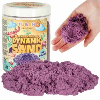 TUBAN Кинетический Песок в Банке 1 кг, Фиолетовый | Kinetic Magic Sand Purple