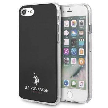 Apple iPhone 8 / 7 / SE (2020) (2022) 4.7" US Polo Shiny Case Cover (USHCI8TPUBK), Black | Чехол Кейс...