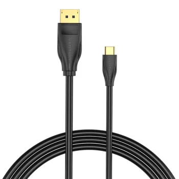 USB-C to DisplayPort 8K HD Cable 1.5m Vention CGYBG (Black) | Кабель Провод