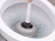 Heavy-Duty Rubber Toilet and Sink Plunger, Grey-White