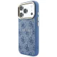 Guess Embossed 4G Classic MagSafe vāciņš iPhone 17 Pro Max / 18 Pro Max, zils
