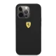 Чехол Ferrari для iPhone 13 / 13 Pro Silicone Metal Logo MagSafe, черный
