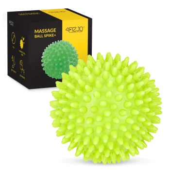Массажный мяч с шипами 4Fizjo SPIKE+, 9 см, зеленый