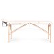 ModernHome 3 Section Wooden Portable Massage Table for Therapy with Carry Case