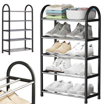 Daudzstāvu Kurpju Apavu Plaukts Skapis, 5 Stāvi | Multilevel Shoe Rack Shelf Stand Organizer