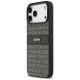 Чехол DKNY Repeat Texture Pattern с тональной полосой для iPhone 17 Pro Max — Черный