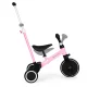 Детский велосипед беговел 2в1 ECOTOYS с родительской ручкой, розовый