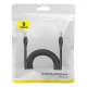 Baseus High Speed Cat 5 RJ-45 1000Mb/s Ethernet kabelis 8m apaļš - melns | ​​Cat Cable Round Black