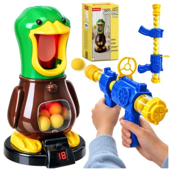 Kruzzel Duck Target Shooting Game with 2 Guns and 24 Foam Balls