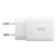 Сетевое зарядное устройство Spigen Essential EE202EU 20W GaN, белое