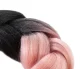 Kanekalons Sintētiskās Ombre Afro Bizes Frizūrām 60cm, Melns-Rozā | Synthetic Ombre Afro Braids for Hairstyles