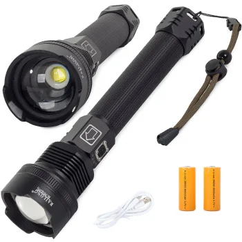 Taktiskā militārā lukturis Bailong CREE XHP70 ar zoom, modelis P516-P70