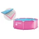 Intex 28290ND Round Frame Pool for Kids 244x76 cm, Pink