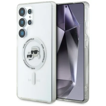 Karl Lagerfeld Button Karl & Choupette vāciņš Samsung S25 Ultra balts