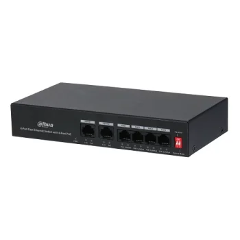 PoE коммутатор PFS3006-4ET-36 (6 портов, 4x PoE, 36W)