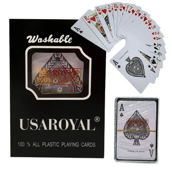 Пластиковые игральные карты для покера / Колода карт 54 шт. | Plastic...
