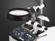 Third Hand Soldering Station with LED Magnifier 2.5x/5x/6x/10x, Black/White
