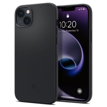 Spigen Silikona vāciņš Silicone Fit Mag Case ar MagSafe iPhone 14 Plus Melns