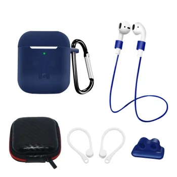 Комплект аксессуаров для AirPods 2 / AirPods 1: силиконовый чехол,...