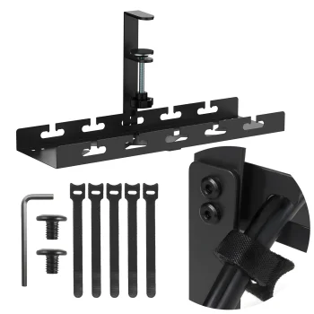 Maclean MC-105 B zemgalda kabeļu organizators, 5kg, Melns