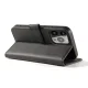 Maciņa korpuss ar statīvu iPhone 15 Pro Max Magnet Case - melns | Wallet with Stand for Black