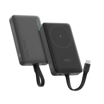 Cuktech CP132ML 10000mAh ar MagSafe saderīga portatīvā baterija – melna