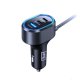 3mk automašīnas lādētājs 135W PD QC PPS (USB-C + USB-A), melns